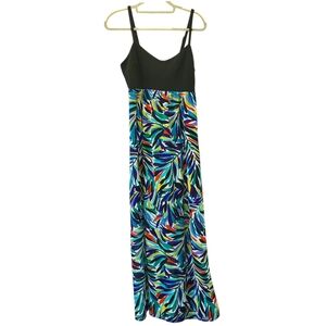 Nicole Miller Maxi dress cut out back Flawed‎ bottom hem size 6